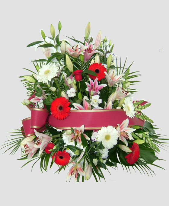 Centro de flores para tanatorio